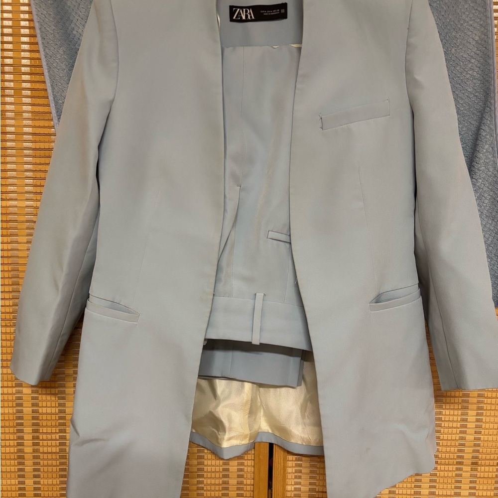 Zara Men's Sky Blue Suit Jacket